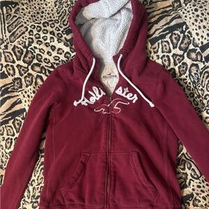 Y2K Hollister Hoodie with Sherpa Lining